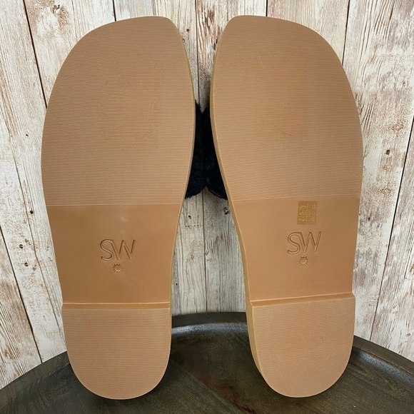 Stuart Weiztman Cammy Shearling Strap Slide Sandal Size 9.5 Women - Picture 8 of 12